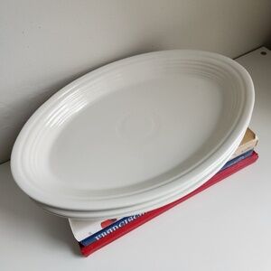 Fiestaware Oval Platter White 13in